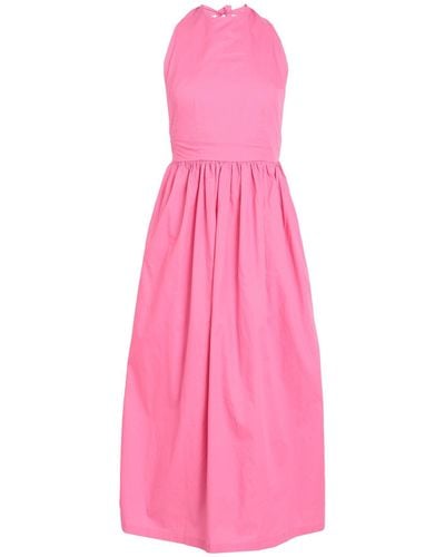 Never Fully Dressed Midi Dress - Pink