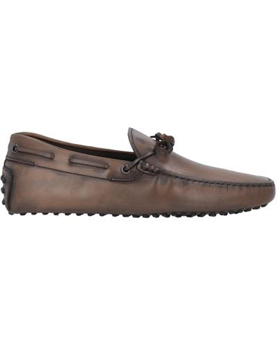 Tod's Cocoa Loafers Soft Leather - Grey