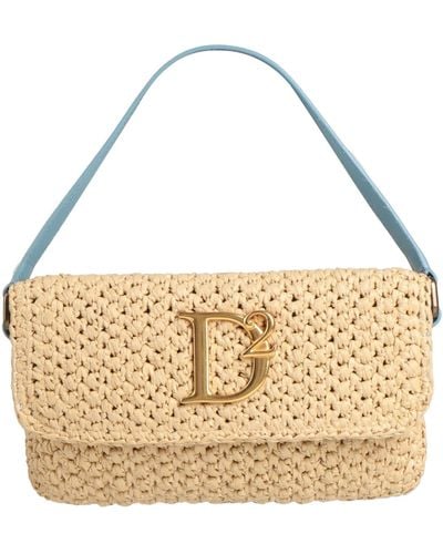DSquared² Handbag Straw, Soft Leather - Metallic