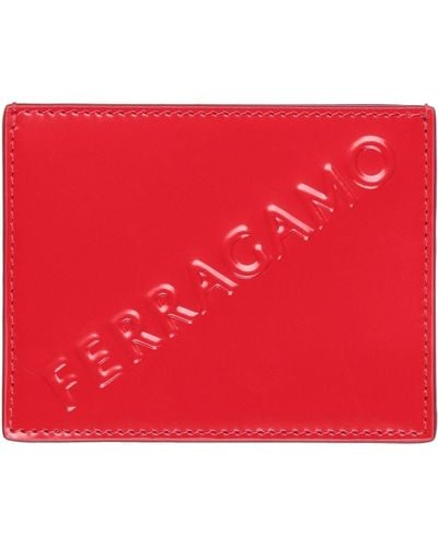 Ferragamo Cardholder Leather - Red