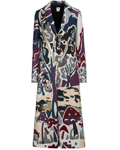 M Missoni Ivory Overcoat & Trench Coat Polyester, Polyamide - White