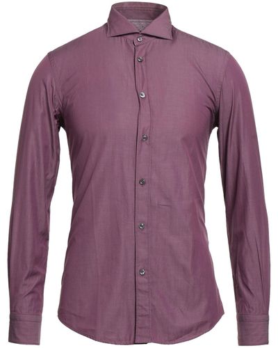 Pal Zileri Shirt Cotton - Purple