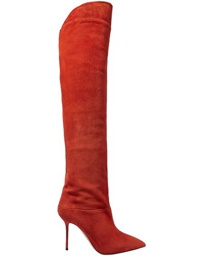 Aquazzura Knee Boots - Red