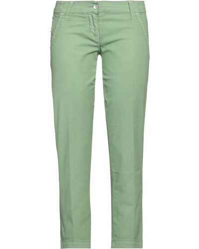 Jacob Coh?n Cropped Trousers - Green