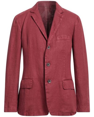 120% Lino Suit Jacket - Red