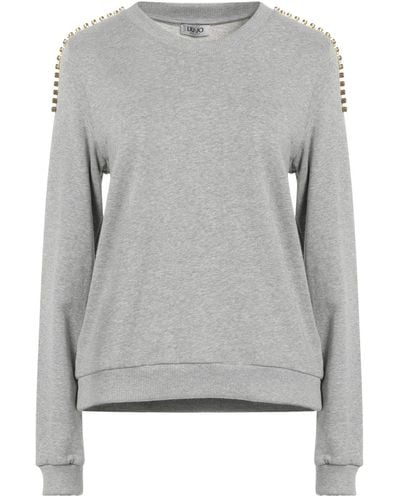 Liu Jo Sweatshirt Cotton, Elastane - Grey