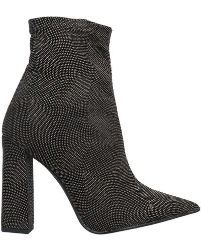 Divine Follie Ankle Boots Textile Fibers - Black
