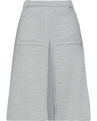Burberry Midi Skirt - Gray
