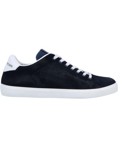 Leather Crown Sneakers - Blue