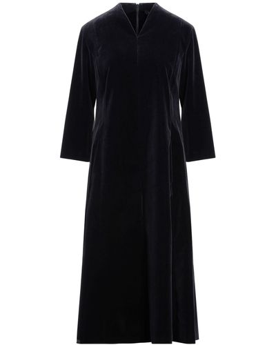 Max Mara Midnight Midi Dress Cotton - Black