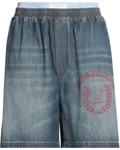 Valentino Garavani Shorts Jeans - Blu