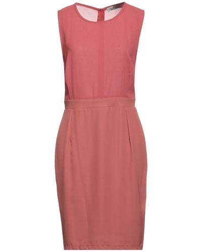 Boutique De La Femme Midi Dress - Pink