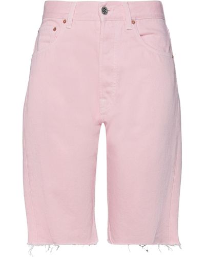 Vetements Denim Shorts - Pink