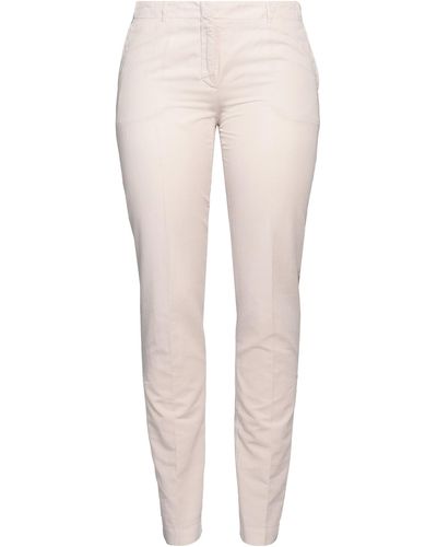 Incotex Ivory Pants Cotton, Linen - Natural