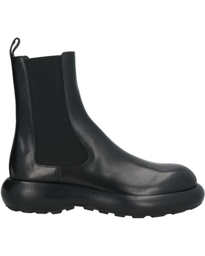 Jil Sander Ankle Boots Leather - Black