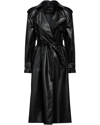 ACTUALEE Overcoat & Trench Coat - Black