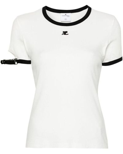 Courreges Camiseta - Blanco