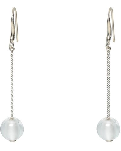 Chloé Pendientes Darcey de perlas de vidrio - Blanco