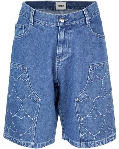 Arte' Shorts Jeans - Blu