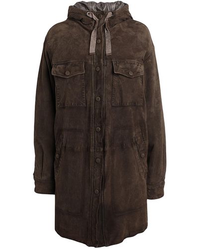 The Jackie Leathers Coat - Brown