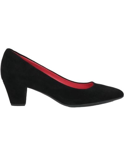 Pas De Rouge Court Shoes - Black