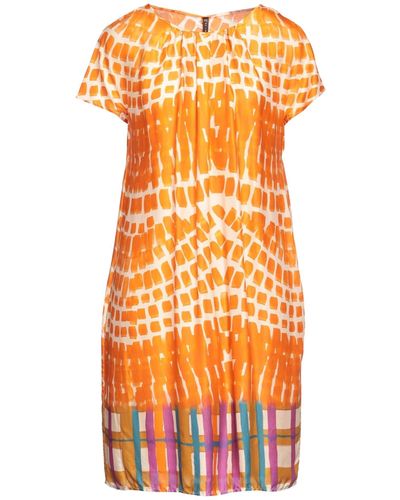 Manila Grace Short Dress - Orange