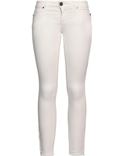 Twin Set Pantalon en jean - Blanc