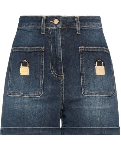 Elisabetta Franchi Shorts Jeans - Blu