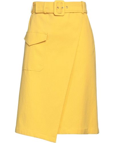 Boutique Moschino Midi Skirt - Yellow