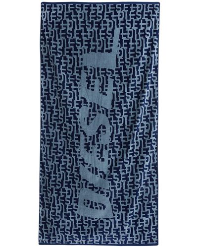 DIESEL Slate Beach Towel Cotton - Blue