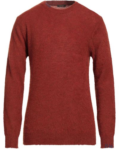 Officina 36 Brick Sweater Acrylic, Polyamide, Wool, Mohair Wool - Red