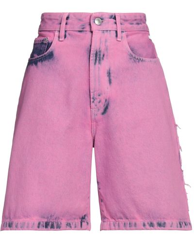 Gcds Denim Shorts - Pink