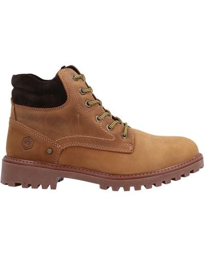 Lumberjack Ankle Boots - Natural