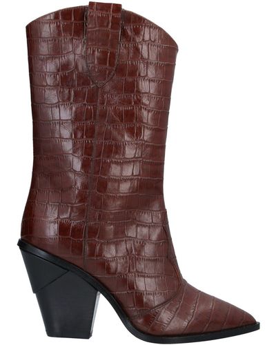 Manila Grace Ankle Boots - Brown