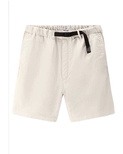 Woolrich Shorts E Bermuda - Bianco