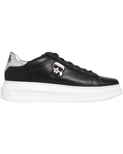 Karl Lagerfeld Zapatillas de cuero zapatillas k/ikonik kapri - Negro