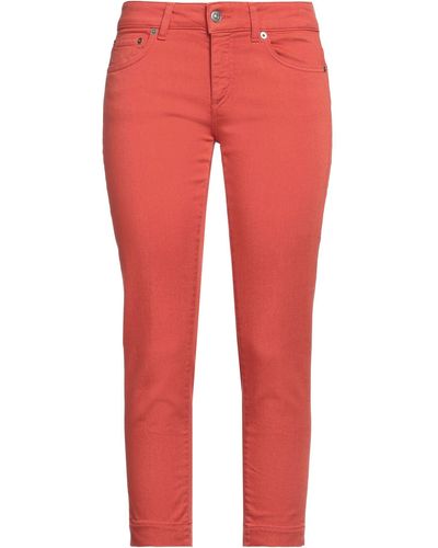 Dondup Cropped Trousers - Red