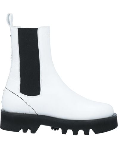 High Ankle Boots - White