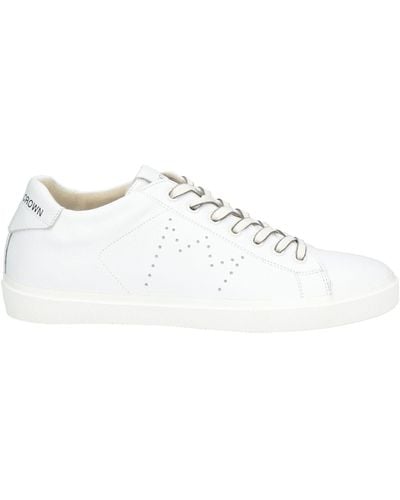 Leather Crown Sneakers Leather - White