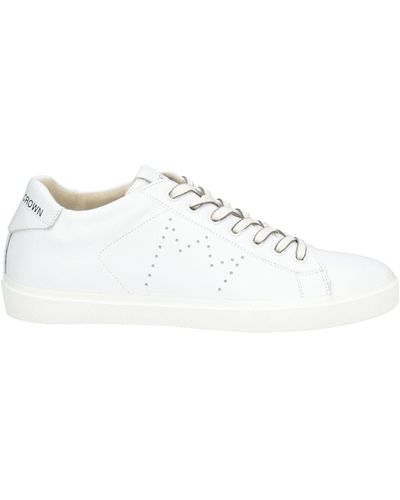 Leather Crown Trainers Leather - White