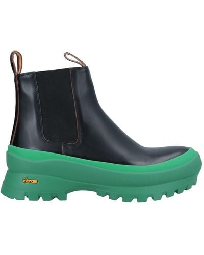 Jil Sander Ankle Boots - Green