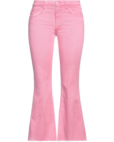 People Trousers Cotton, Elastomultiester, Elastane - Pink