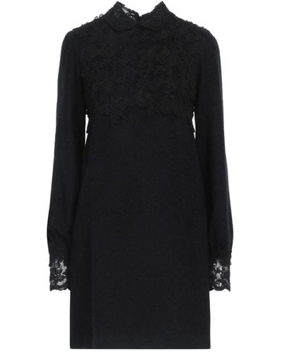 Ermanno Scervino Mini Dress Polyamide, Mohair Wool, Wool, Polyester, Cotton - Black