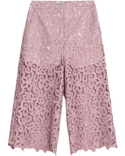 Erika Cavallini Semi Couture Cropped Trousers - Pink