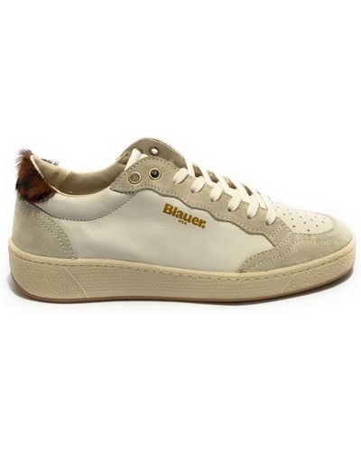 Blauer Sneakers - Bianco