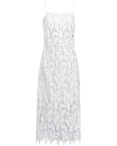 Erika Cavallini Semi Couture Midi-Kleid - Weiß