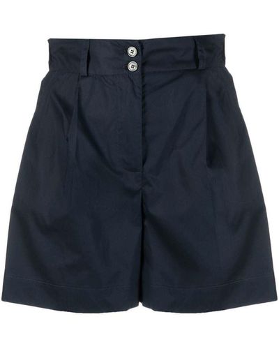Woolrich Shorts mit Falten - Blau