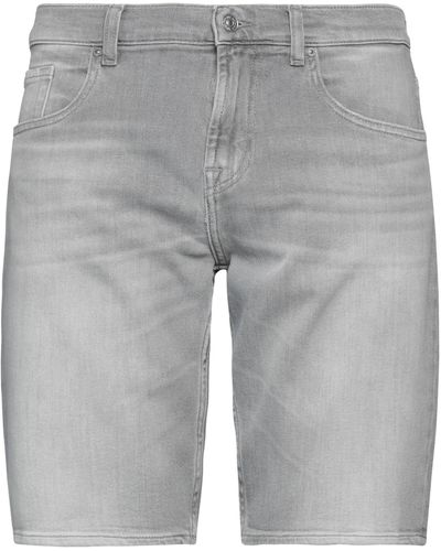 7 For All Mankind Shorts Jeans - Grigio