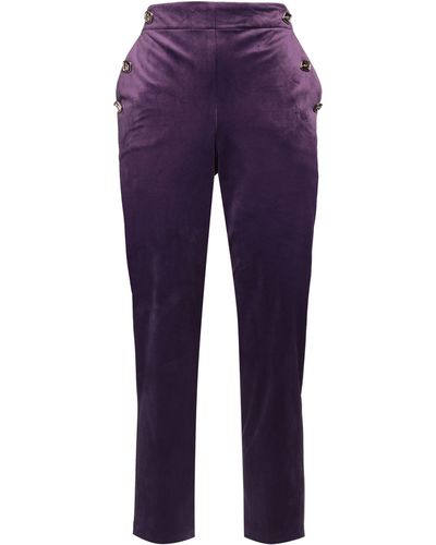 Hanita Trousers Polyester - Purple