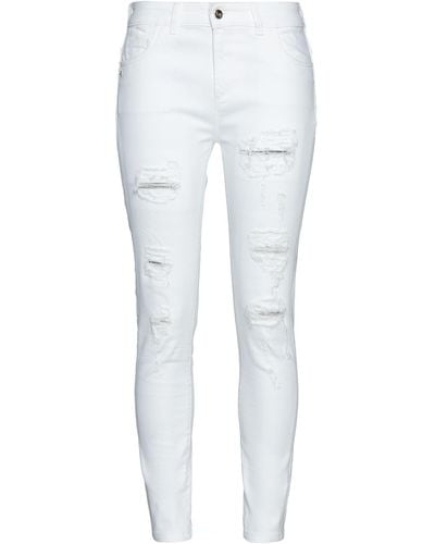Byblos Pantalon en jean - Blanc
